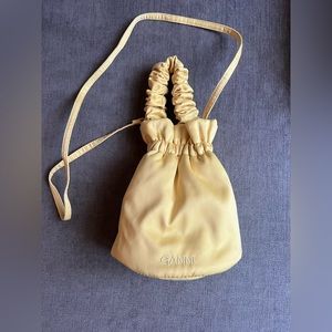 Ganni Top Handle Bag-yellow